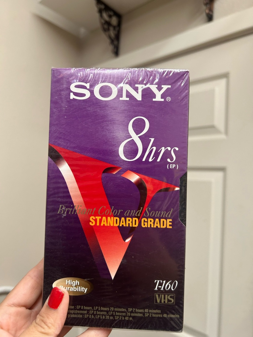 Sony T-160 VHS Tape —8 hrs